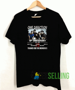 10th Anniversary One Direction T shirt