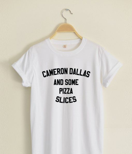 Cameron Dallas and some Pizza Slices T shirt Adult Unisex