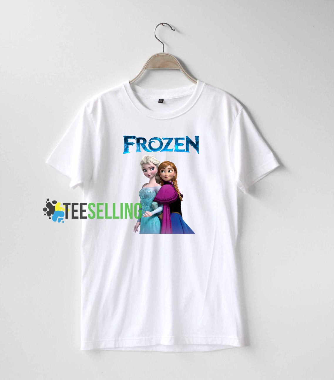Anna and Elsa Frozen T shirt Adult Unisex men and women size S-XL