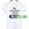 Warning High Tension T-shirt Adult Unisex For men and women