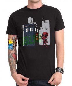 Deadpool Gravity Tardis T-shirt Adult Unisex
