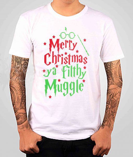 Harry Potter Marry Christmas T-shirt Adult Unisex