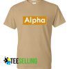 Alpha T shirt Adult Unisex