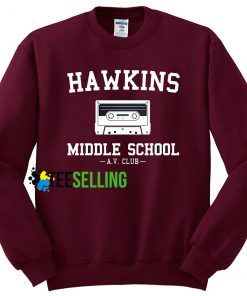 Hawkins Middle School Sweatshirts Unisex Adult