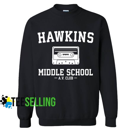 hawkins middle school sweater