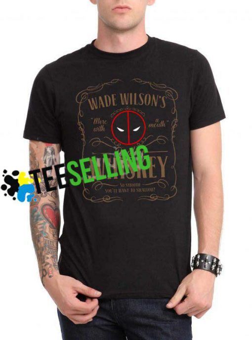 Deadpool Wade Wilson Whiskey T-shirt Unisex Adult
