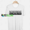 No Boyfriend No Problems Unisex Adult T Shirt