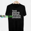 Queer Eye Name List T-Shirt Adult Unisex Size S-3XL