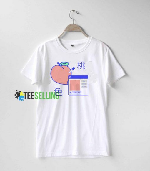 Peach Digital T Shirt Adult Unisex Size XS,S,M,L,XL,2XL,3XL