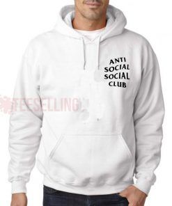 Anti Social Social Club White Hoodie Adult Unisex Size S-3XL