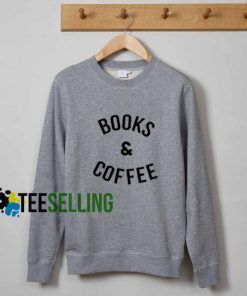 Books and Coffee Sweatshirt Adult Unisex Size S-3XL