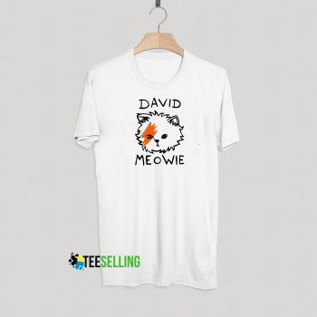 David Meowie T shirt Adult Unisex For men and women