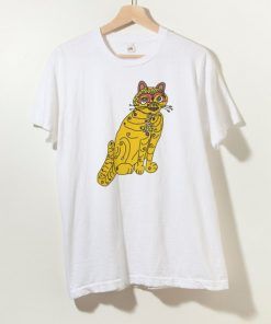 Abba Yellow Cat Unisex Adult T Shirt Size S-3XL