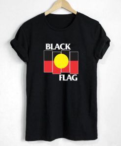 Black Flag X Aboriginal Flag T Shirt Adult Unisex Size S-3XL
