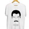 Freddie Mercury Face T Shirt Adult Unisex