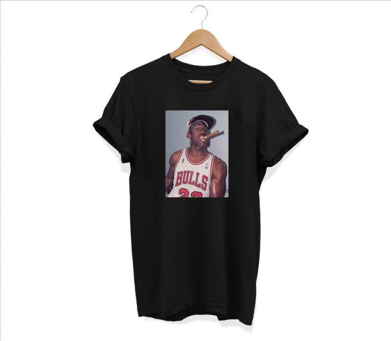 Michael Jordan Cigar T shirt Adult Unisex