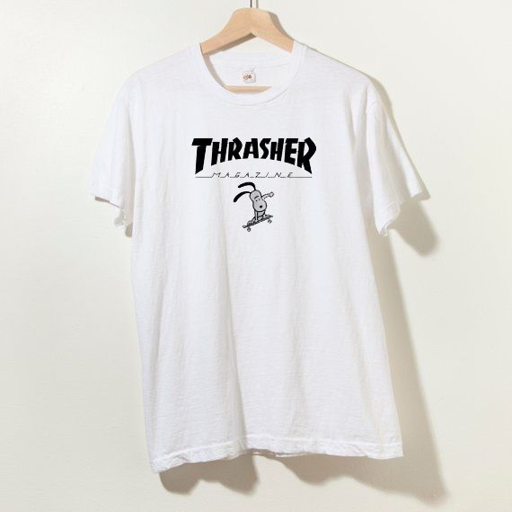 Thrasher X Snoopy Collab T shirt Adult Unisex Size S-3XL