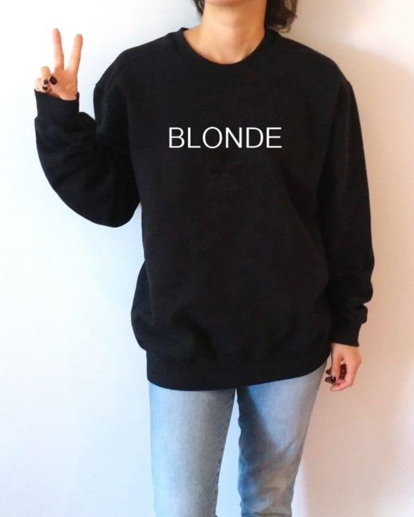 Blonde Sweatshirt Unisex Adult Size S-3XL