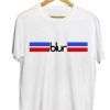 Blur Logo Stripe T shirt Adult Unisex Size S-3XL