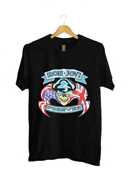 fortjener tilskuer Champagne Bon Jovi Forever Black T shirt Unisex Adult T Shirt
