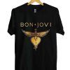 Bon Jovi Logo Black T shirt Adult Unisex Size S-3XL