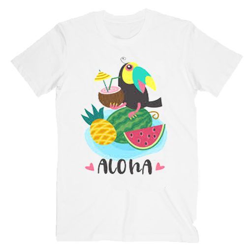 Toucan With Coconut T-Shirt Adult Unisex Size S-3XL