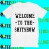 Welcome To The Shitshow Summer Day Bunny T-Shirt Adult Unisex Size S-3XL