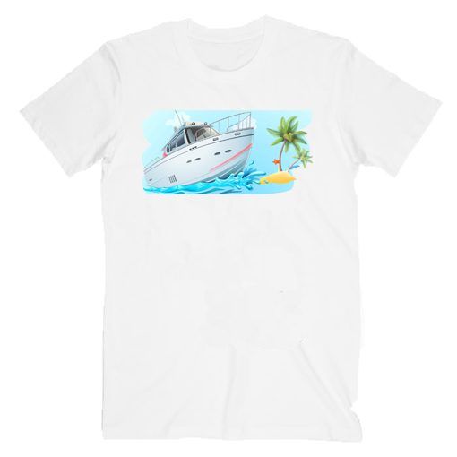 sale Coconut Beach Summer yacht T-Shirt Adult Unisex Size S-3XL