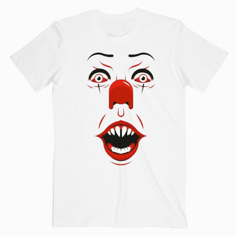 IT Pennywise Face Cute Graphic Tees T shirt Unisex Adult