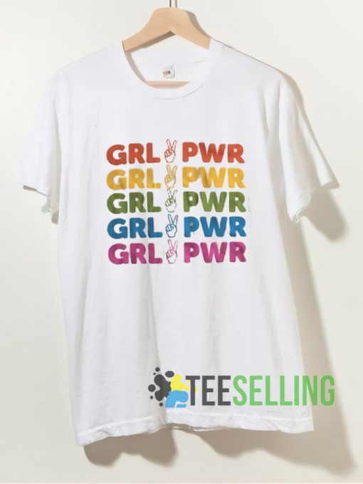 Grl Pwr Rainbow T shirt Unisex Adult Size S-3XL