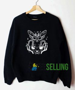 Cat Skull Black Sweatshirt Unisex