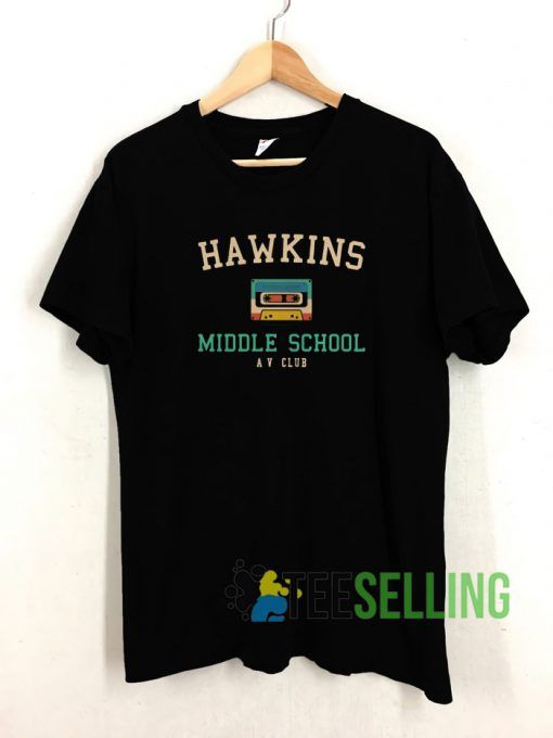 Hawkins middle school T shirt Unisex Adult Size S-3XL