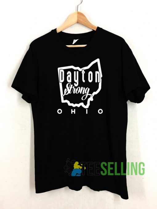 Ohio Map Dayton Strong Lover T shirt Unisex Adult Size S-3XL