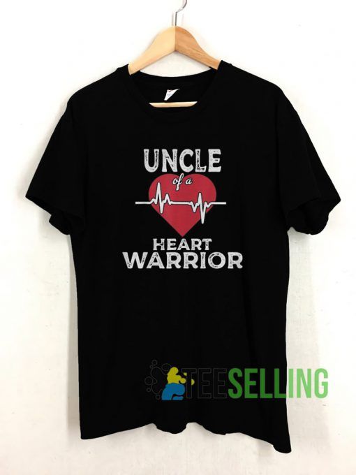 Uncle of A Heart Warrior T shirt Unisex Adult Size S-3XL