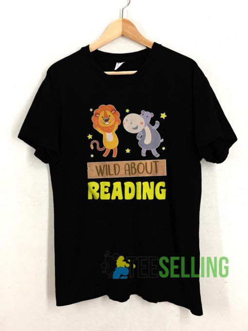 Wild Reading Books T shirt Unisex Adult Size S-3XL