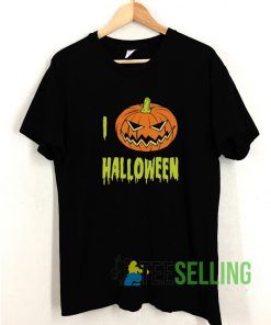 I Love Halloween T shirt Adult Unisex Size S-3XL