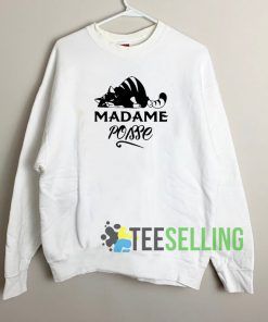 Cat Madame Poisse Sweatshirt Unisex Adult
