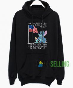 Stitch Our Flag Does Not Fly Hoodie Adult Unisex