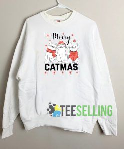Merry Catmas Sweatshirt Unisex Adult