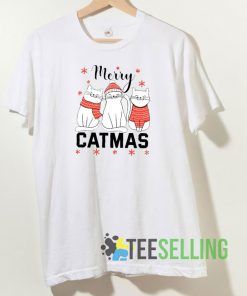 Merry Catmas T shirt Adult Unisex Size S-3XL