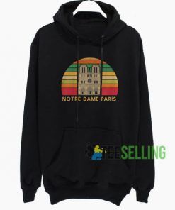 Notre Dame Paris France Hoodie Adult Unisex