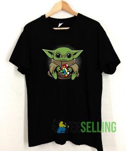 Baby Yoda Rubicks T shirt Adult Unisex Size S-3XL