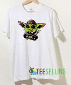 Baby Yoda Skateboarding T shirt Adult Unisex Size S-3XL