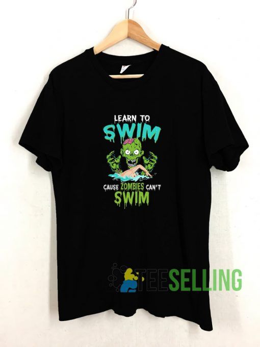Zombies Swim T shirt Adult Unisex Size S-3XL