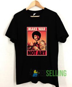 Bob Ross Make War Not Art T shirt Adult Unisex Size S-3XL