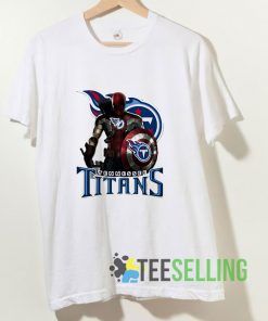 Captain America Tennessee Titans T shirt Adult Unisex Size S-3XL