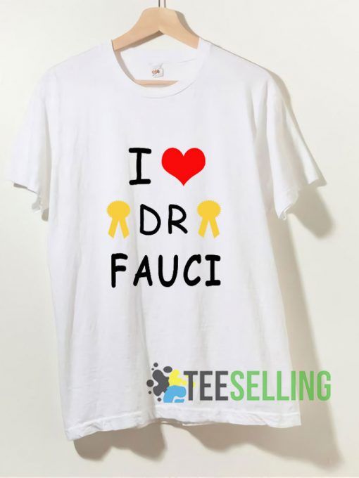 I Love Dr Fauci Art T shirt Adult Unisex Size S-3XL