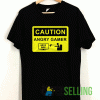 Caution Angry Gamer T shirt Adult Unisex Size S-3XL