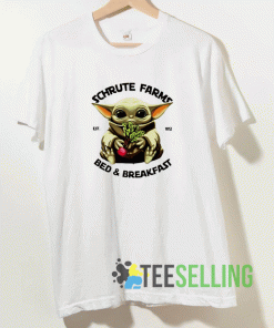 Baby Yoda Schrute Farms Bed And Breakfast T shirt Adult Unisex Size S-3XL