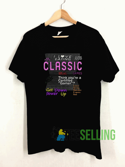 I Love Eating Classic Games T shirt Adult Unisex Size S-3XL